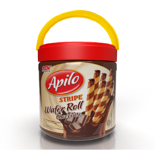 Apilo Stripe Wafer Stick Chocolate 500 gr